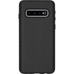 SolidSuit Backcover Samsung Galaxy S10 hoesje - Carbon Fiber Black