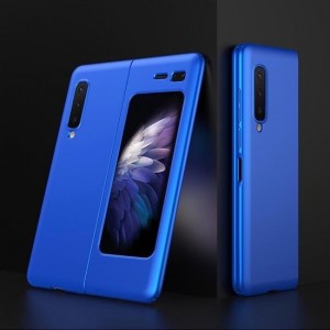 Basichoesjes Samsung Galaxy Fold Licht gewicht ultra dun Beschermhoesje Blauw