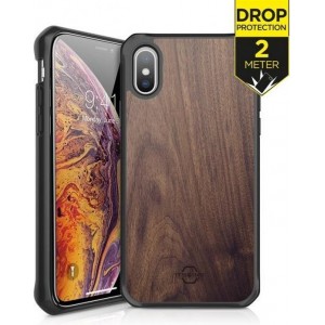 ITSKINS Level 2 HybridFusion for Apple iPhone Xs Max Dark Wood