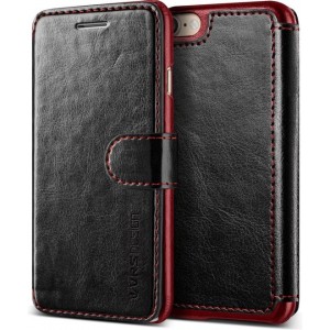 VRS Design Layered Dandy leather case Apple iPhone SE 2020 / iPhone 7/8 - Black/Wine