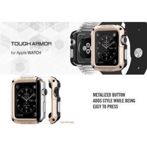 Spigen -  Tough Armor Apple Watch (42mm) Case - Grijs