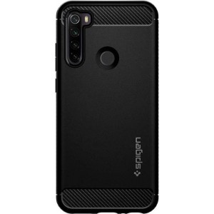 Hoesje Xiaomi Redmi Note 8T - Spigen Rugged Armor Case  - Zwart