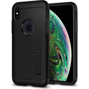 Spigen Slim Armor Apple iPhone Xs Max Hoesje - Zwart