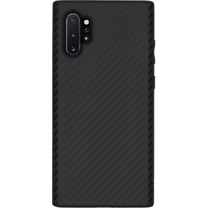 SolidSuit Backcover Samsung Galaxy Note 10 Plus hoesje - Carbon Fiber Black