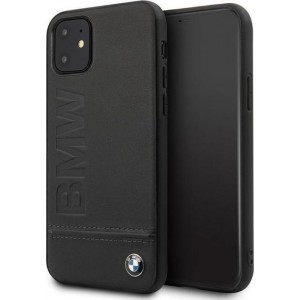 BMW Signature Leather Hard Case - Apple iPhone 11 (6.1'') - Zwart